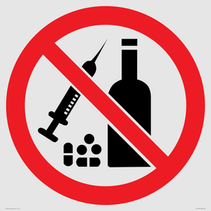 P908 Prohibition: No alcohol or drugs